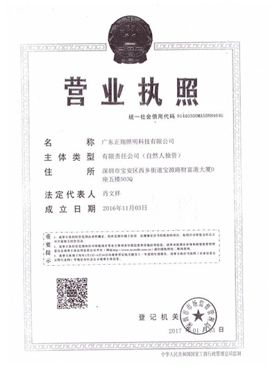 廣東正翔照明科技有限公司
