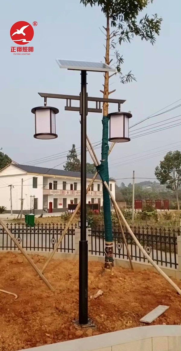 湖南株洲新農村中式太陽能庭院燈