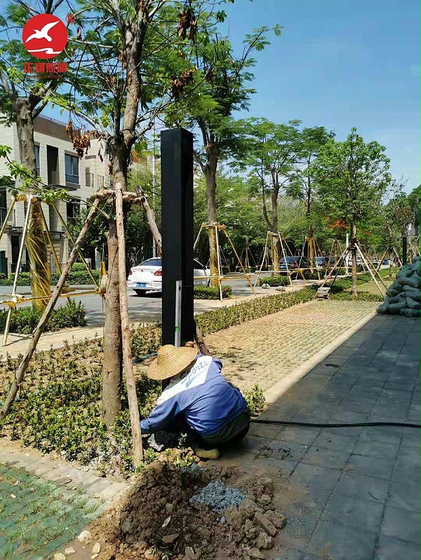 海南省三亞市海波十九巷現代景觀燈