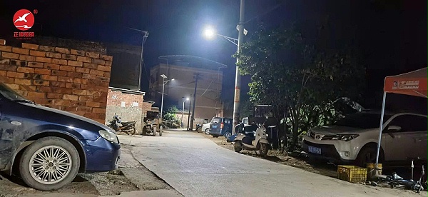 廣西隆安縣新農村太陽能路燈