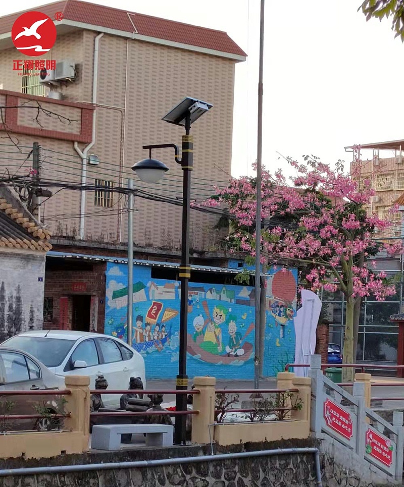廣東順德區陳地坊太陽能庭院燈