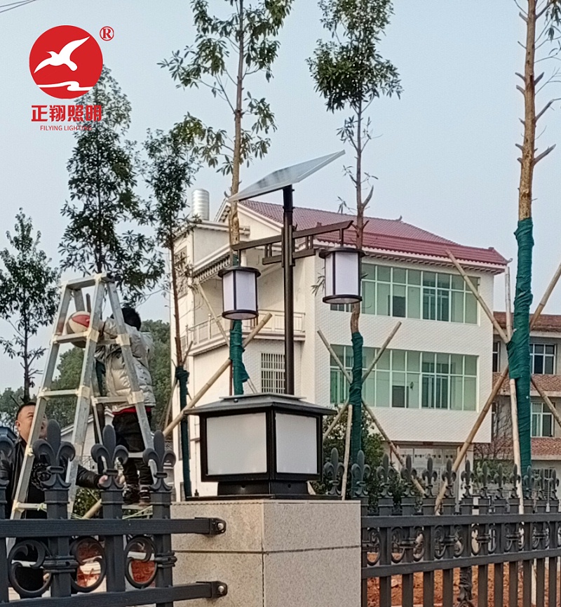 湖南株洲新農村中式太陽能庭院燈