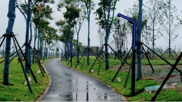 湖南常德陽明湖景區LED景觀燈安裝